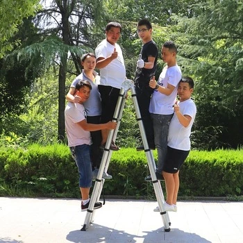 Aluminium Telescopic Household Step Scaffolding Folding Multi Purpose Ladder