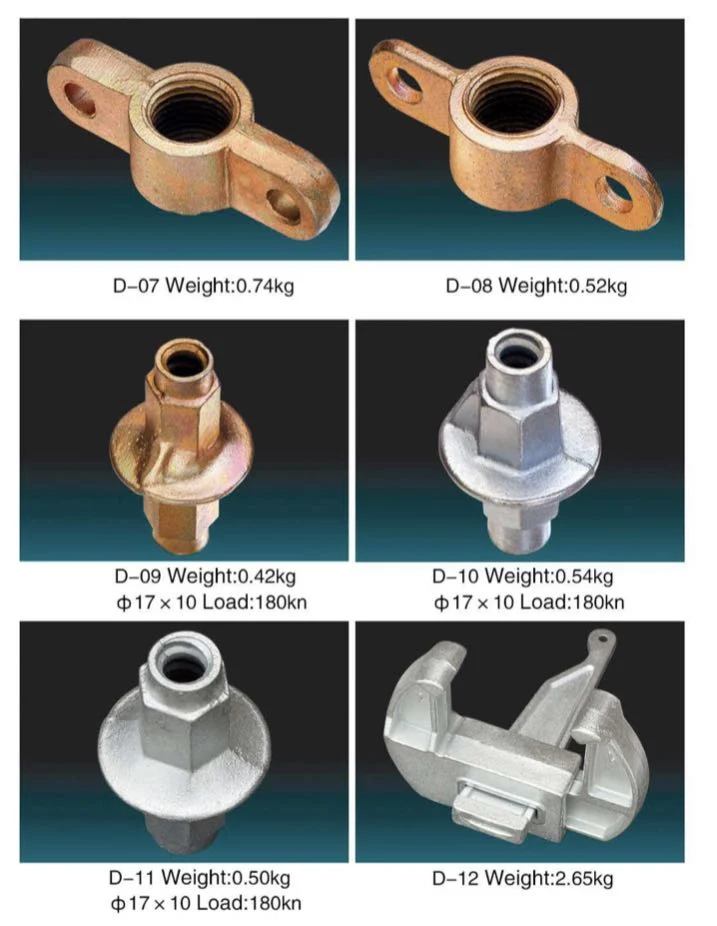 China Supplier Hot Sale Construction Building Material Scaffolding/Scaffold System Formwork Clamp Post Anchor Accessories