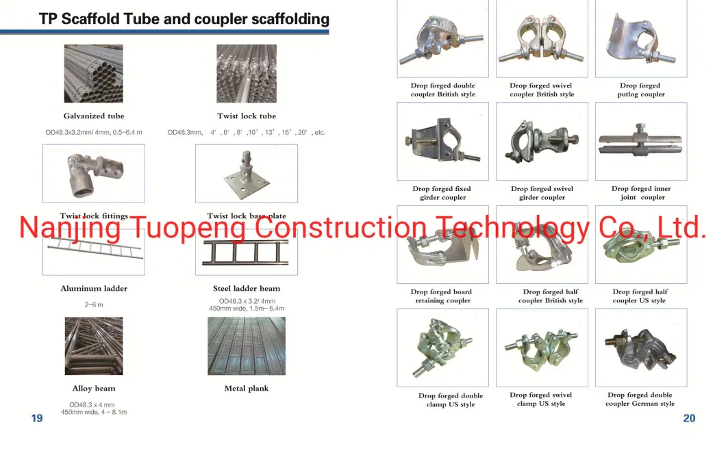 Board Retaining Clamp Coupler Scaffolding Coupler