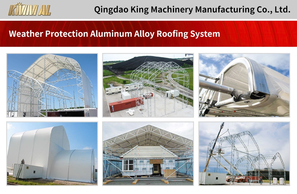 Layher Commercial and industrial Keder Protective System Cassette Roof Scaffolding