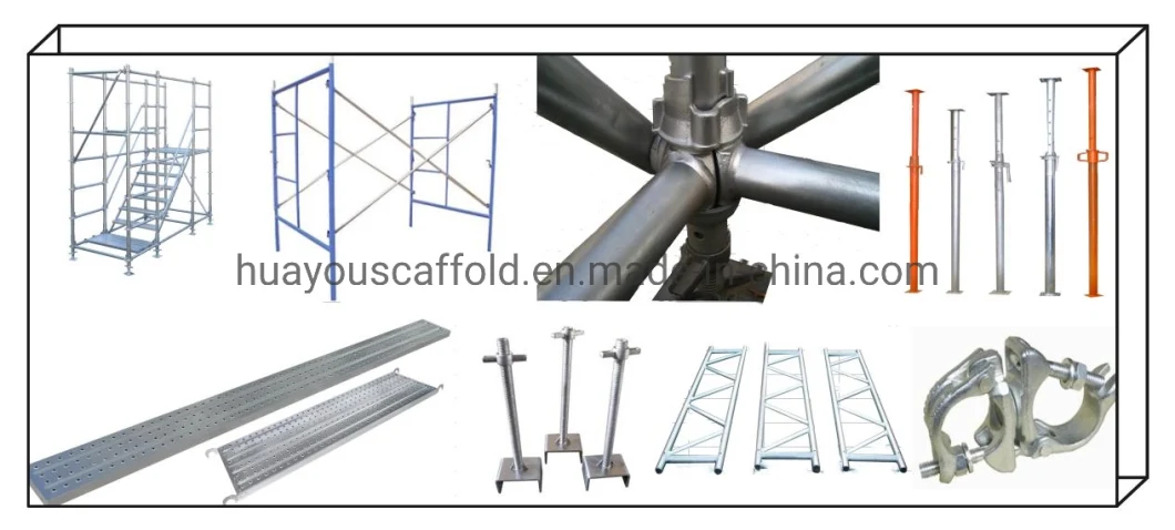 Q355 Steel Galvanized Safety Scaffolding with Hollow Screw Jack and Base Plate for System Scaffold Formwork