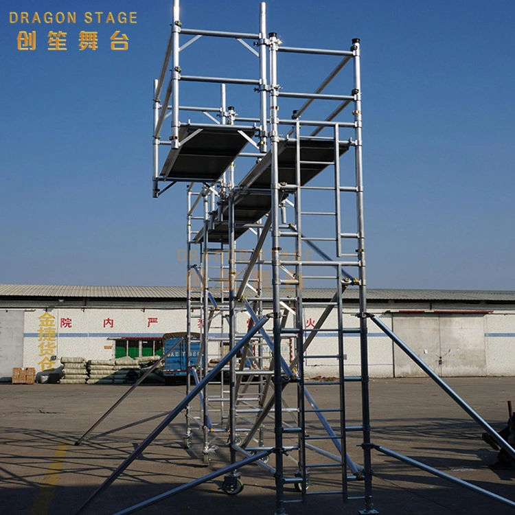 Dragonstage China Hot Sale Rolling Portable Mobile Scaffolding for Construction Sale