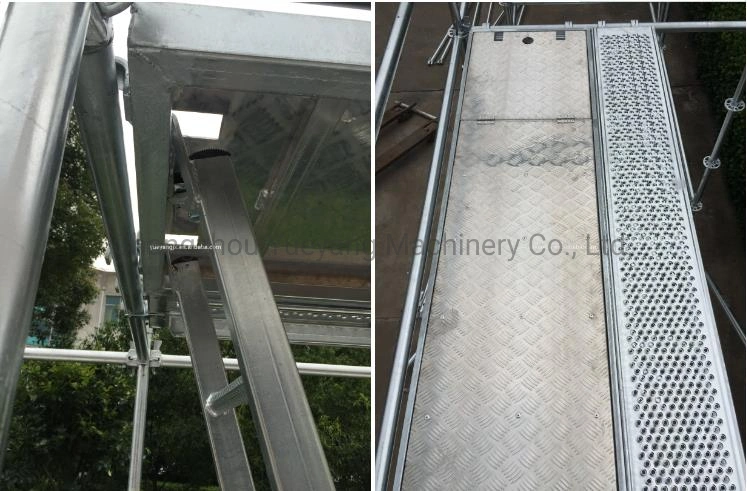 Aluminium Scaffold Trap Door Deck with Ladder for Construction Use