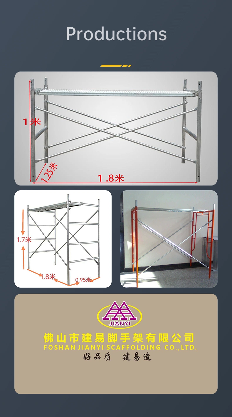 Convenient Setting Small Aluminum Scaffolding Set for Personal House Use