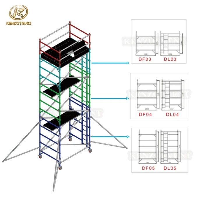 Building Mobile Aluminum Scaffolding Frame for Sale