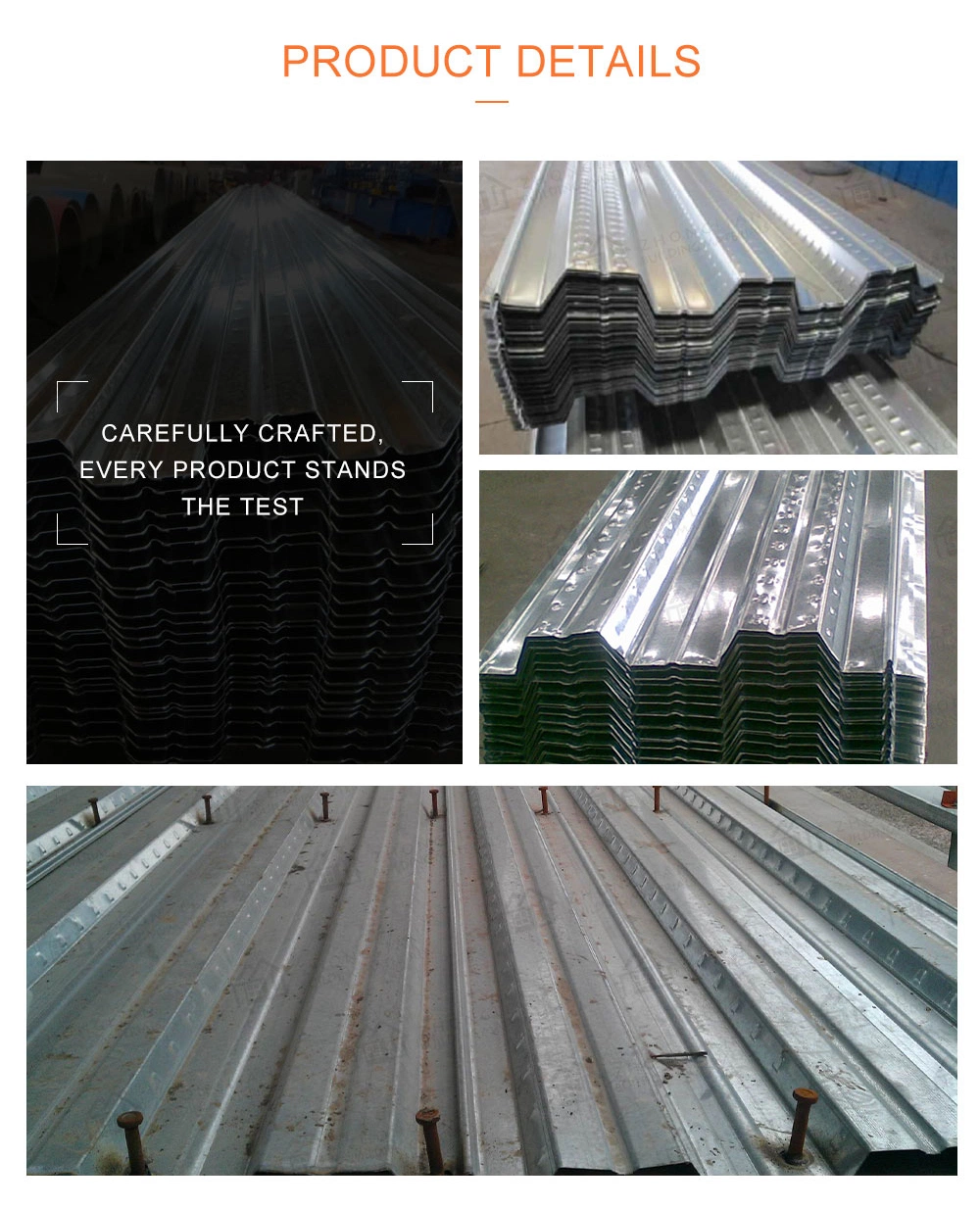 Wholesale Floor Galvanized Sheet Steel Metal Deck