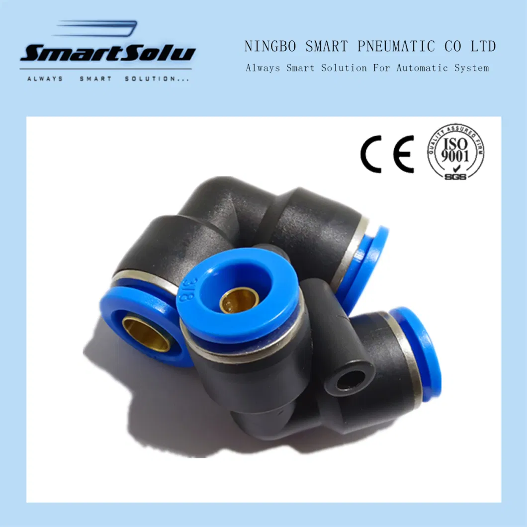 Plastic Brass Stainless Steel Material SAE Standard DOT Air Hose Push in One Touch Quick Connector Pipe Joint Pneumatic Fittings