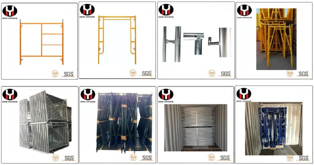 Steel Building Material America Type Walk Thru Frame Scaffolding for Construction