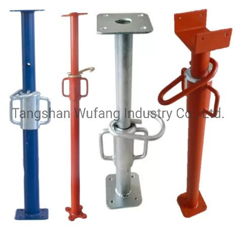 Painted Galvanised Formwork Deck Support Telescopicos Puntales Metalicos Scaffold Shoring Prop Adjustable Props Jack Scaffolding Steel Props