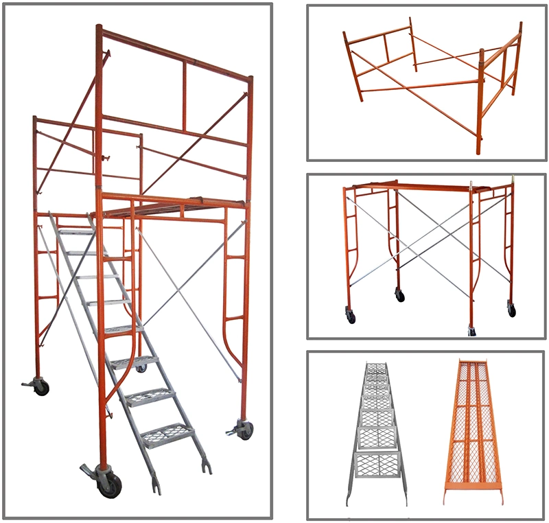 Good Service Multi-Pole Scaffolding Projecting Aluminium Scaffold Step Monkey Ladder Steel Ladder Galvanized Ladder Gi Monkey Ladder for Construction