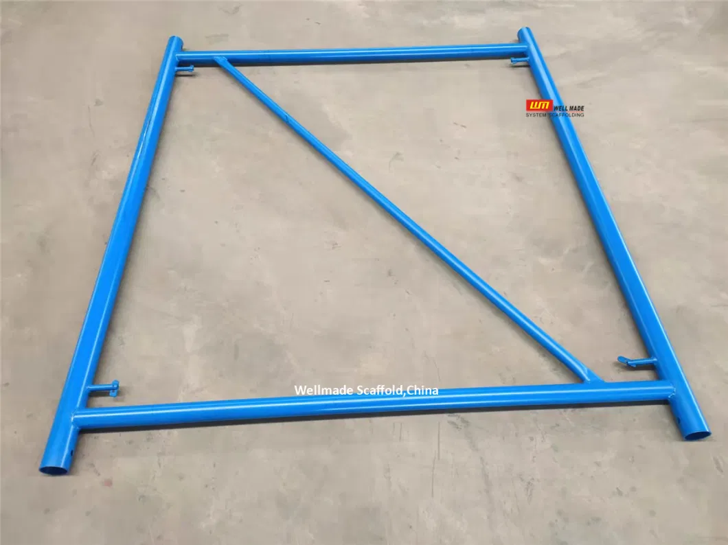 Painted 1.8mx1.5m Heavy Duty Shoring Frame Scaffolding for Concrete Shuttering