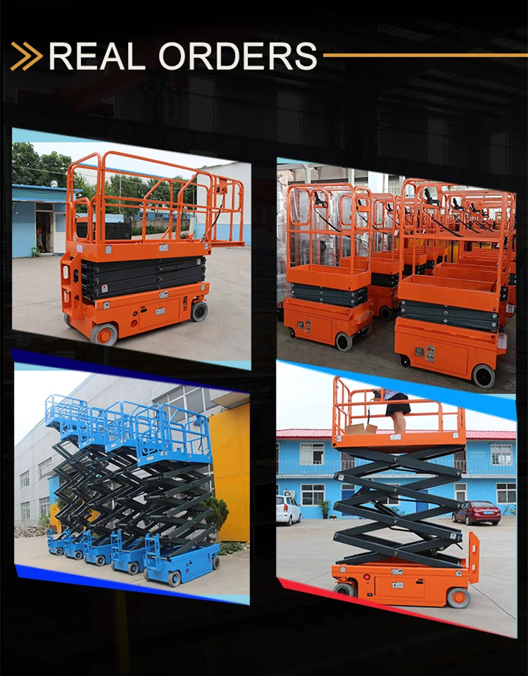 8m 10m 16m Self-Propelled Battery Scissor Lift Portable Scaffolding Hydraulic Personal Lifting Platform