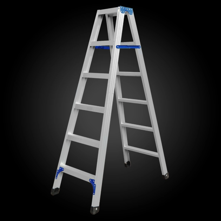 China Supplier A Shape Folding Scaffolding Aluminum Ladder