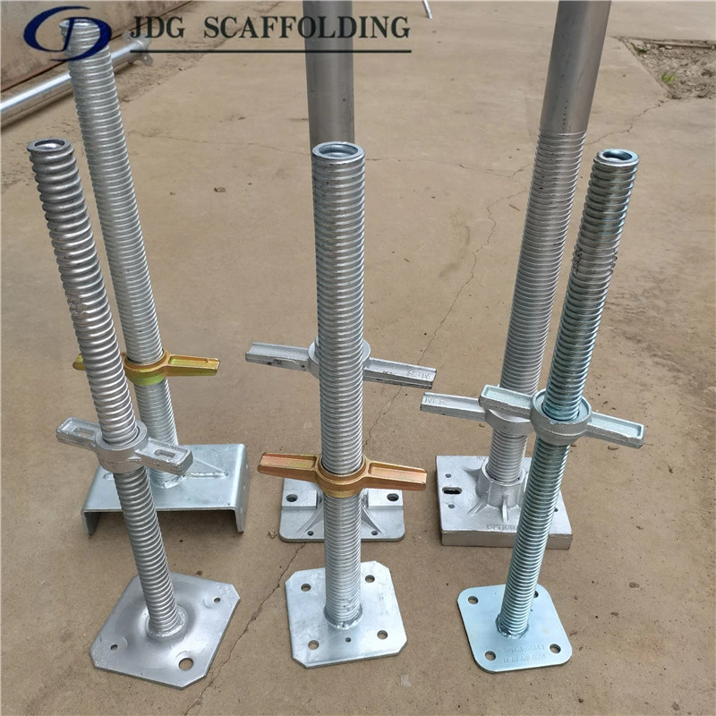 Frame /Ringlock Scaffolding Adjustable Hollow Solid Screw Jack Base/ U Head/ Base Jack and Fork Head Jack Leveling Jack