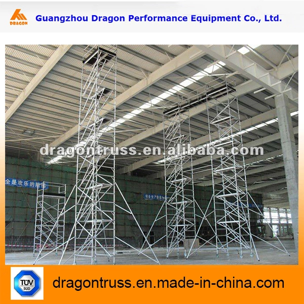 Dragonstage 2023 Quality Frame Scaffold Aluminium Scaffolding with Climbing Ladders