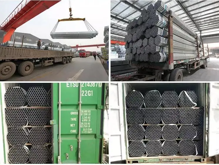 Scaffolding Steel Tubes BS1139 En39 Standard Hot Dipped Galvanized Steel Pipe