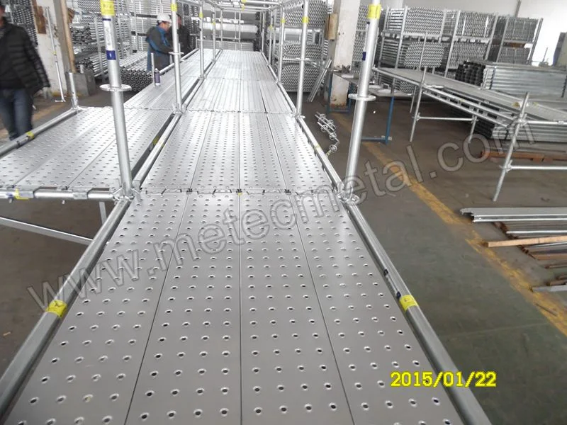 Certified Scaffold System Plank, Galvanized Metal Layher Scaffold Deck, Planks for Steel Ringlock Scaffold Accessory, Planks for Steel Ringlock Scaffolding