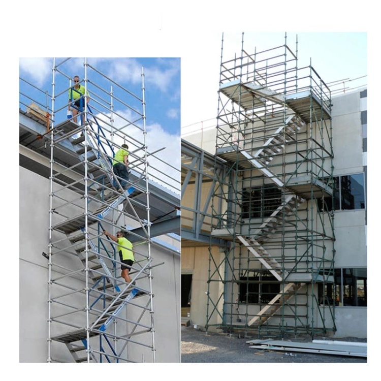 2022 Hot Seller 6061-T6 Material Aluminum Mobile Folding Scaffold Tower