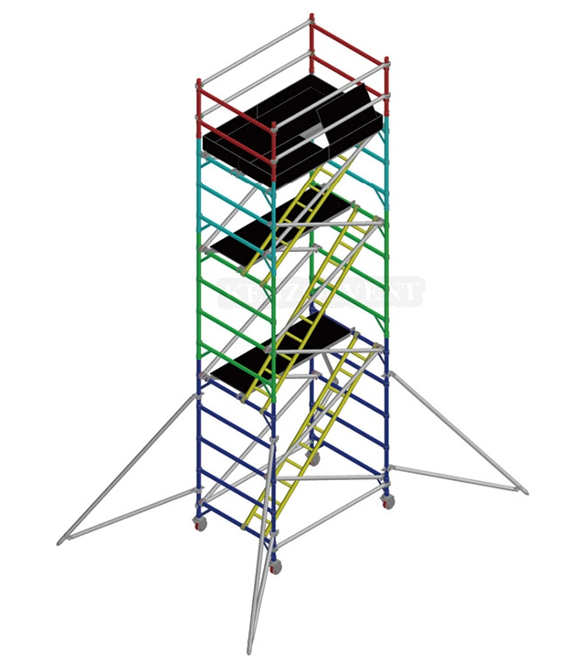 Mobile Scaffold Tower Aluminum Ladder Frame Scaffold