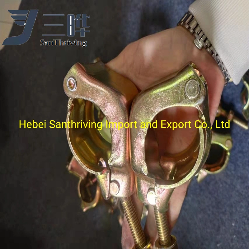 Scaffolding Fittings Double Fixed Coupler Swivel Clamp Aluminum Formwork Accessory