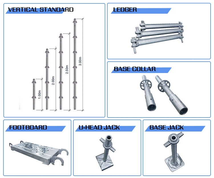Heavy-Duty Professional Metal Steel Iron Scaffolding for Construction Ringlock Scaffold System