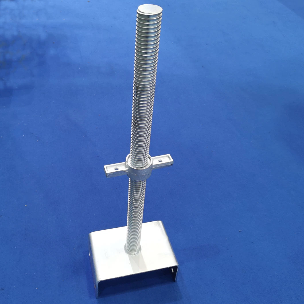 Electro Galvanized Solid Screw Base Jack U Head for Australia Kwikstage Scaffolding Beam Adjustable