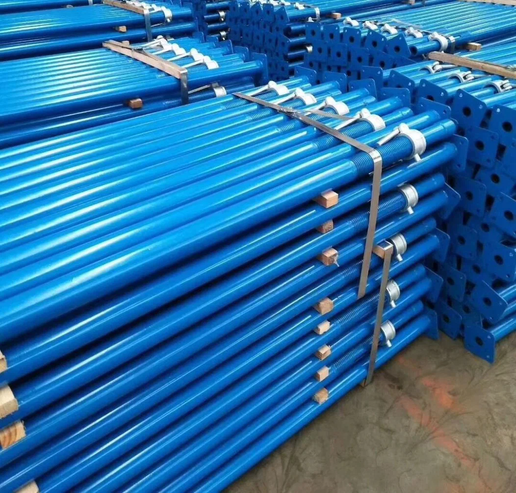 Construction Galvanized Painted Scaffolding Formwork Acro Jack Jack Base Steel Shoring Adjustable Steel Prop for Building Material