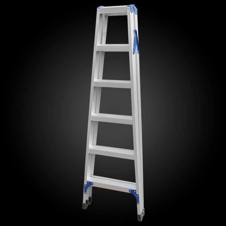 China Supplier A Shape Folding Scaffolding Aluminum Ladder