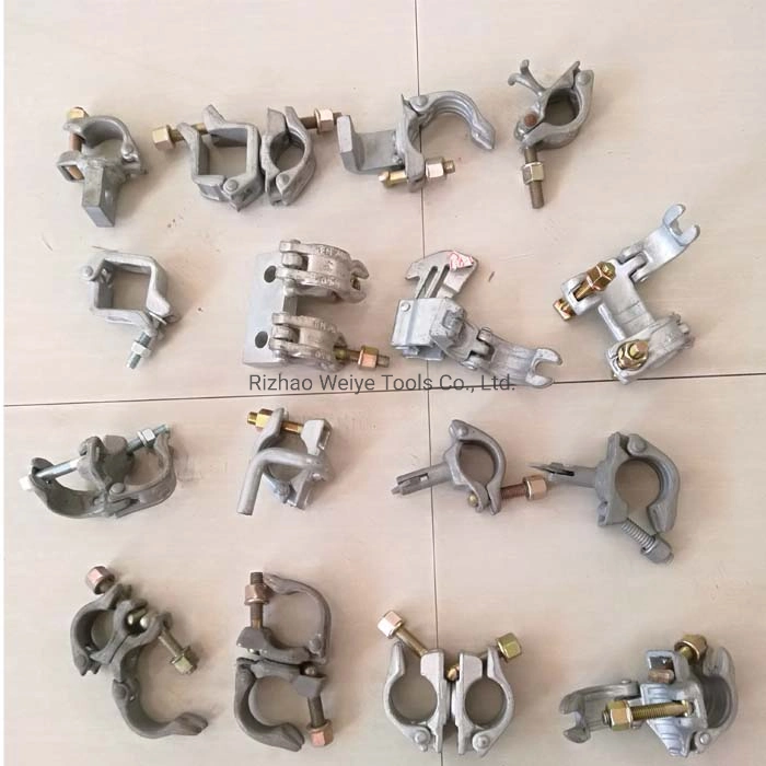 En74 Standard German Type Drop Forged Anti-Slip Swivel Coupler Double Clamp for Tubular Scaffolding