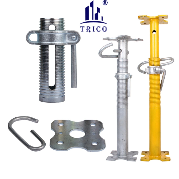 Hebei Trico Formwork Shoring Prop Adjustable Supports Steel Scaffolding Prop Sleeve with Handle Nut