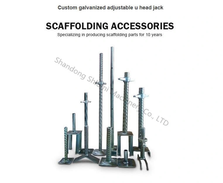 Swivel Adjustable Scaffolding U Head Base Jack