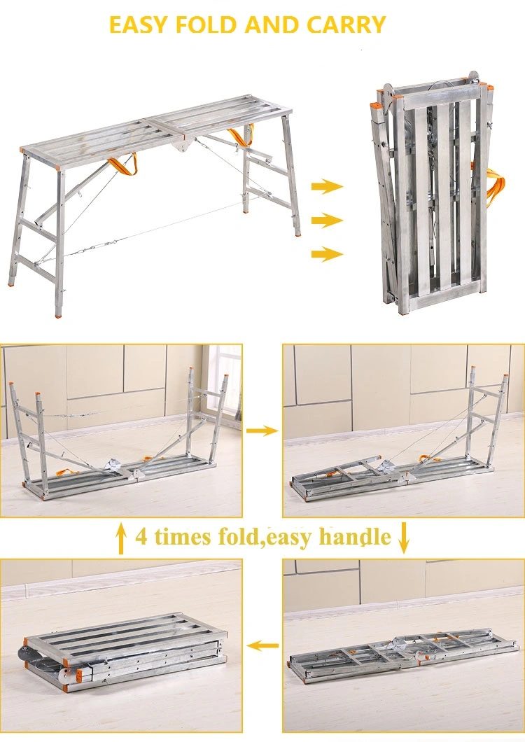 Stool Multifunctional Lifting Folding Thickened Scaffolding Portable Telescopic Engineering Ladder