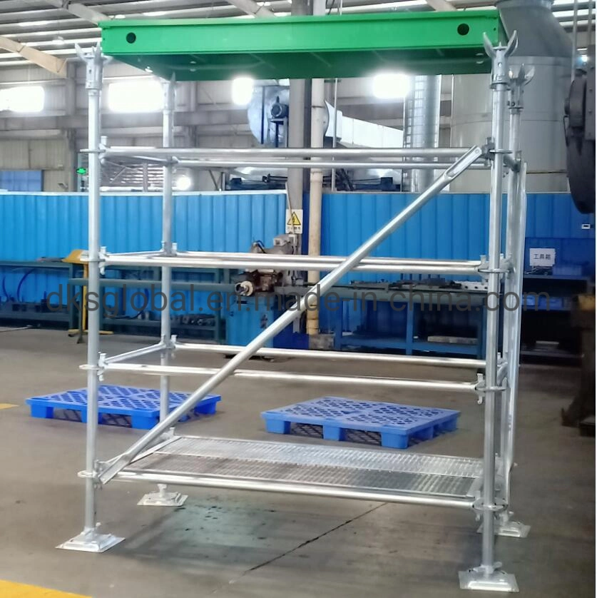 Steel Independent Instructional Scaffolding Steel Ringlock Scaffold System with Base Plate and Bracket