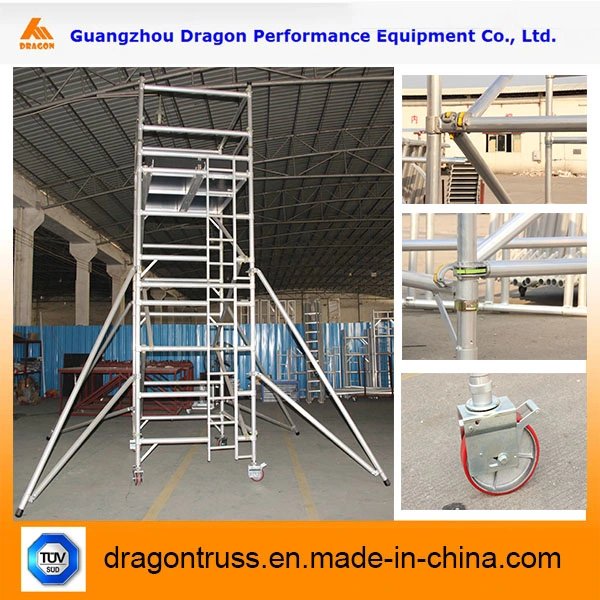 Dragonstage 2023 Quality Frame Scaffold Aluminium Scaffolding with Climbing Ladders