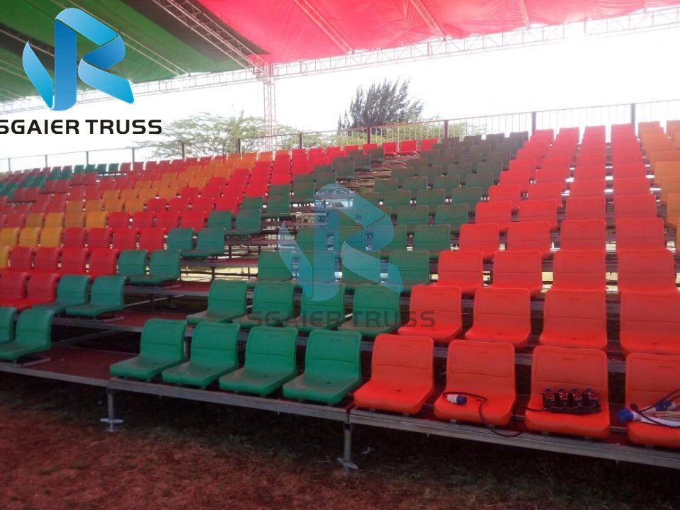 Detachable Steel Usage Portable Grandstand Sports Platform Portable Grandstand Steel Scaffolding Bleachers