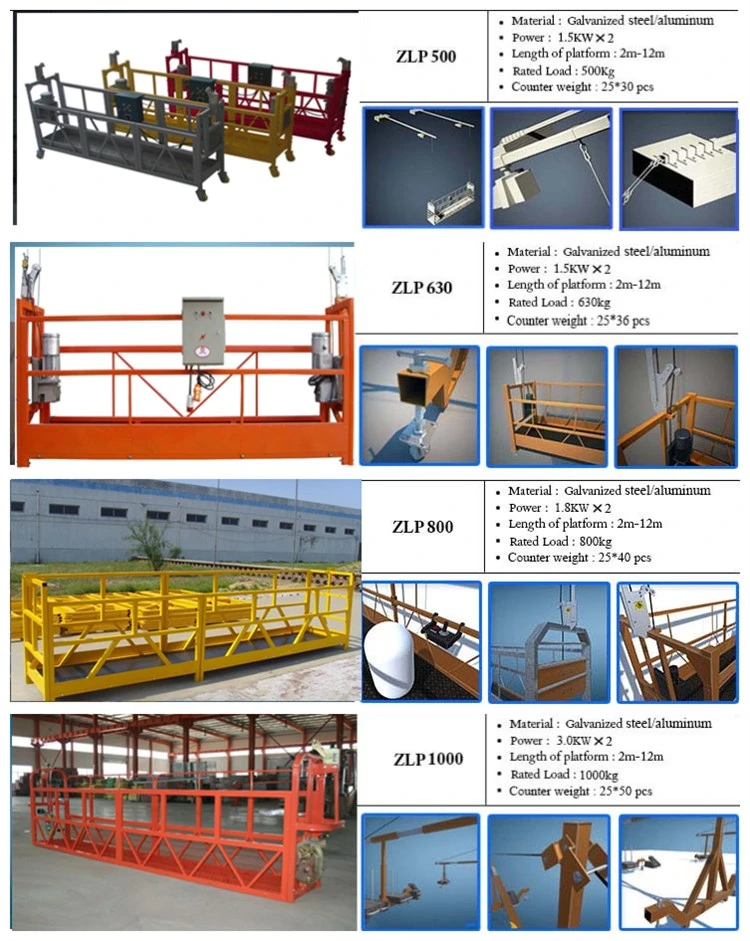 China Factory Warehouse Price Suspended Scaffolding Platform with CE