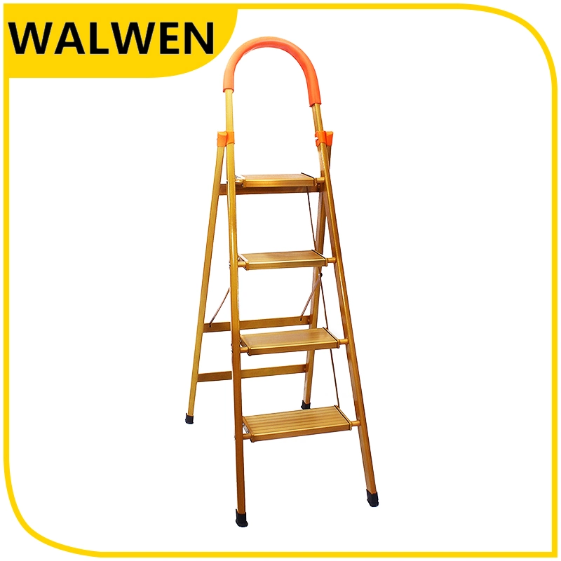 China Supplier A Shape Folding Scaffolding Aluminum Ladder