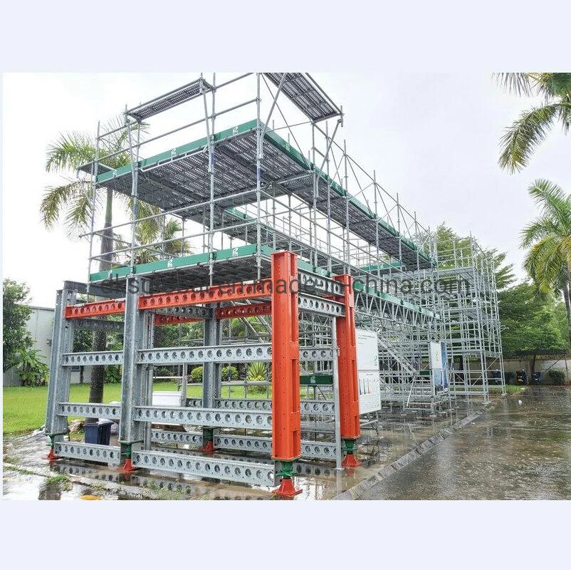 Steel Independent Instructional Scaffolding Steel Ringlock Scaffold System with Base Plate and Bracket