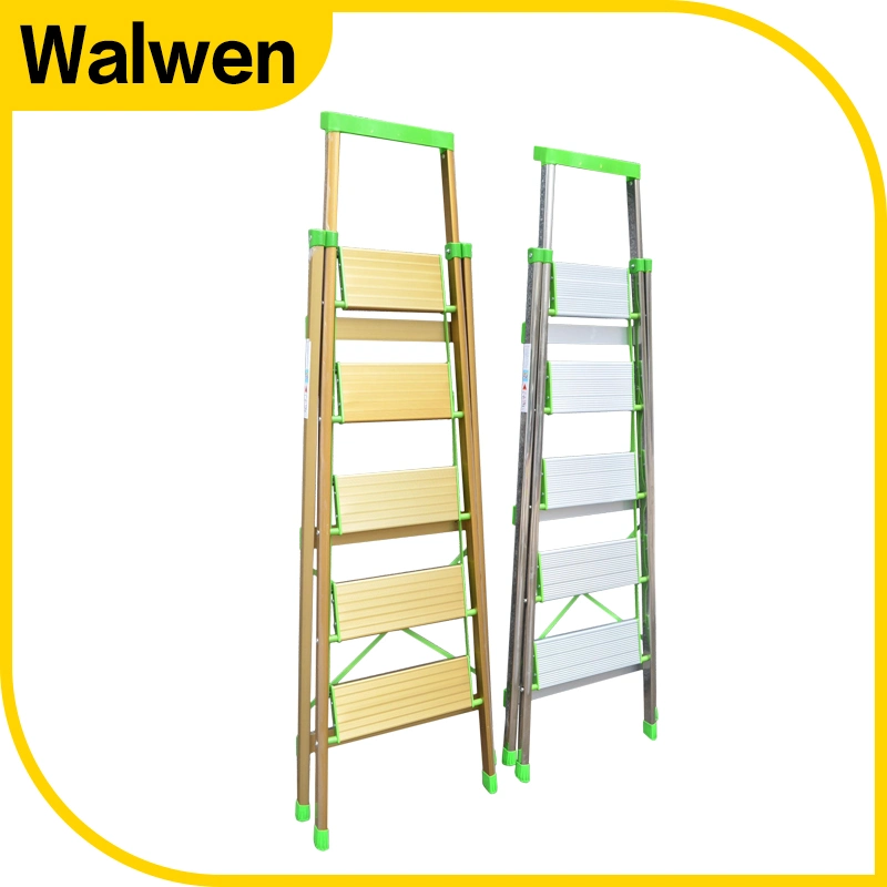 China Supplier A Shape Folding Scaffolding Aluminum Ladder