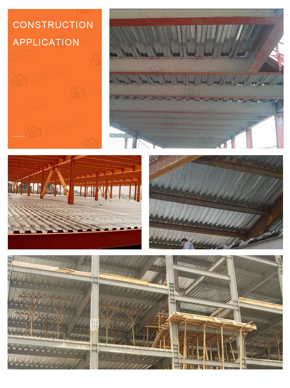 Wholesale Floor Galvanized Sheet Steel Metal Deck