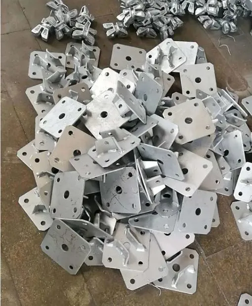 Galvanized Steel Base Plate with Spigot for Scaffolding Screw Jack