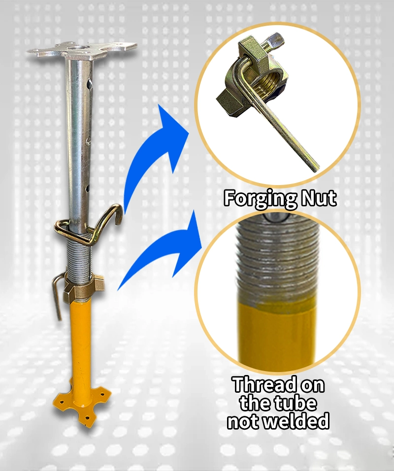 Heavy Duty Scaffold Prop Jack Steel Shoring Post Shore Adjustable Steel Prop