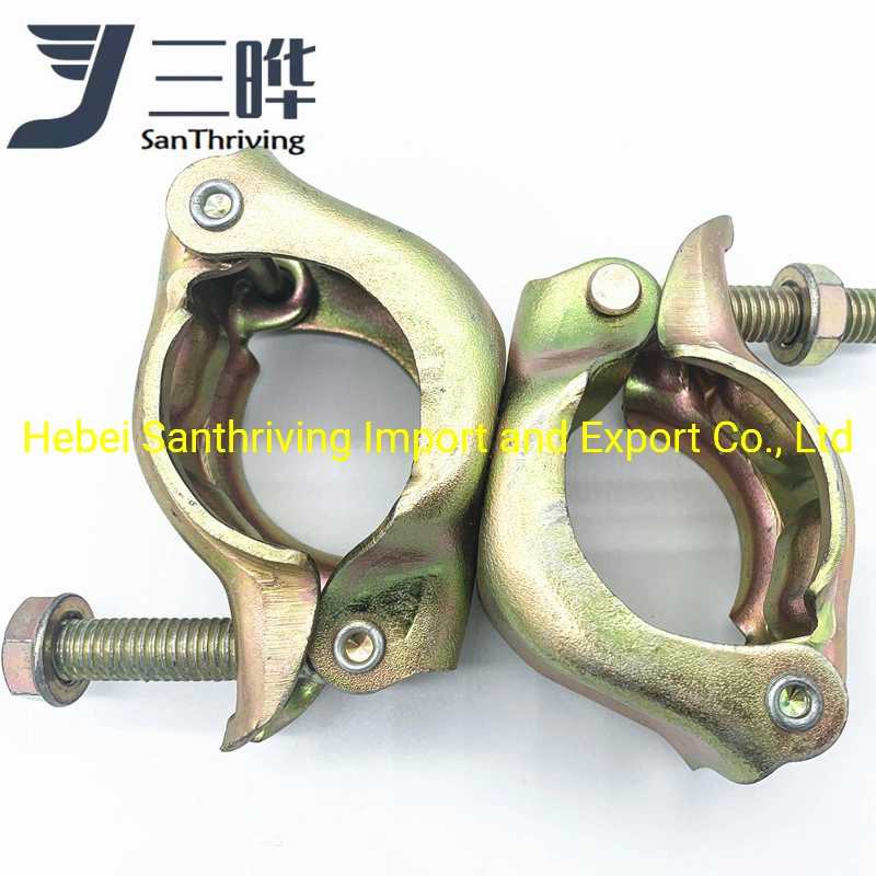 Swivel Scaffolding Clamp Drop Forged Swivel Clamp Coupler for Construction Tubular Scaffolding