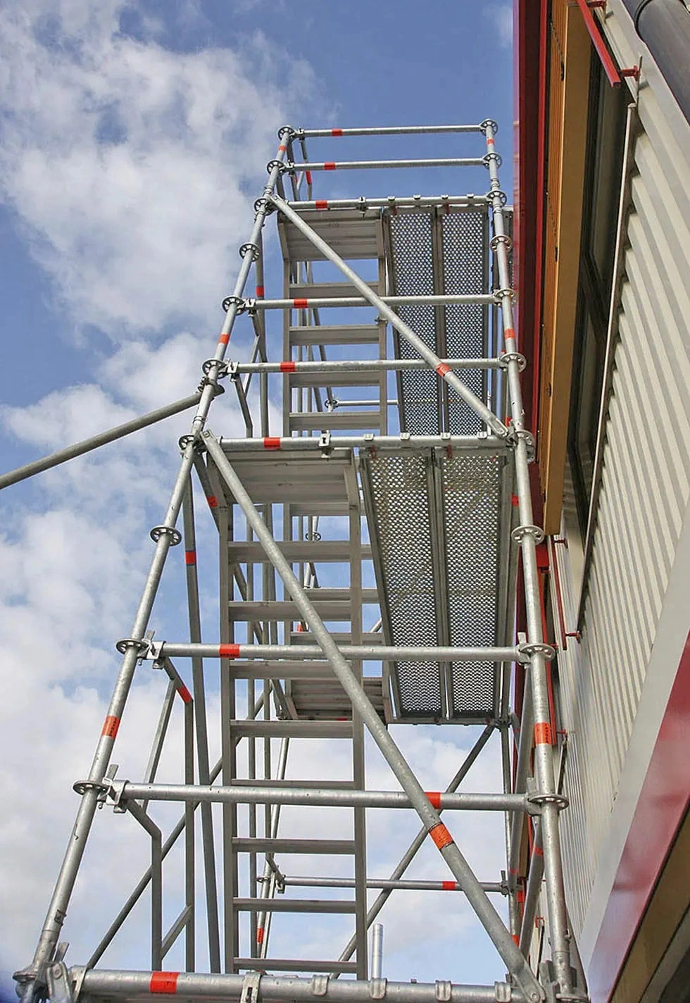 Spray Coated Mason Ladder Frame Scaffolding