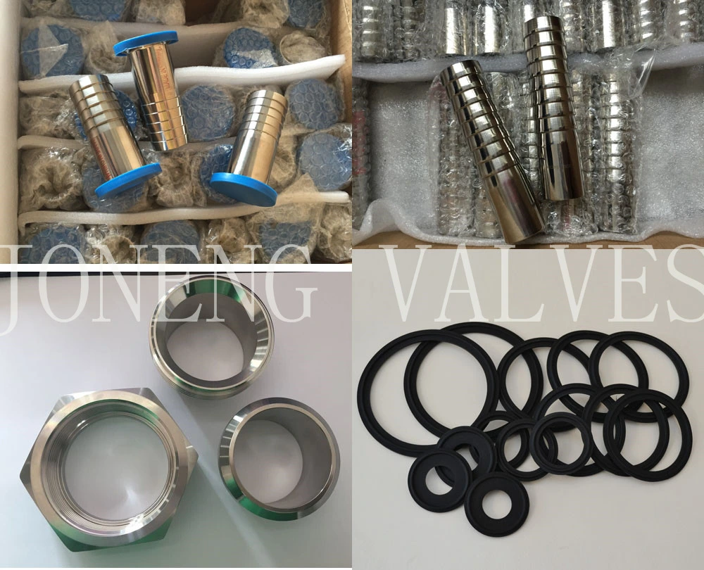 Stainless Steel Food Grade Sanitary Welded Triclover Bend Curva Tee Reducer Union Ferrule Tube Pipe Elbow Fittings (JN-FT2008)