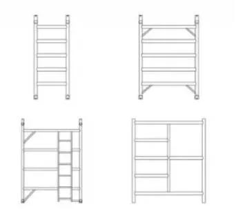 Aluminum Mobile Scaffolding Rolling Tower with Scaffold Guard Rail