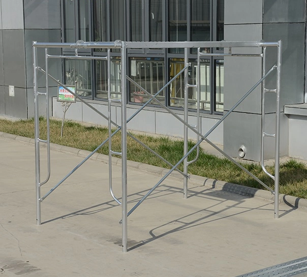 Mason Frame Scaffold Set Iron Steel Frame Construction Mobile Aluminum Walkthru Frame Double Ladder Scaffolding Echafaudage