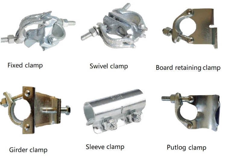 BS1139 Standard Q235 Material Ele-Gal Surface Treatment Construction Scaffolding British Drop Forged Swivel Double Coupler100 - 499 Pieces