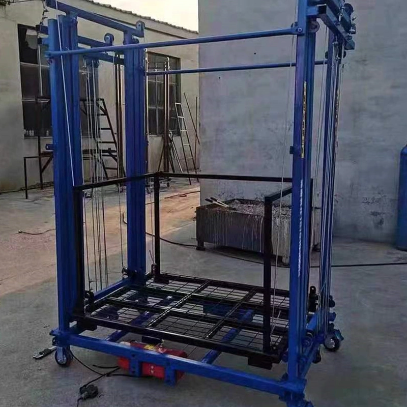 China Factory Manufacturing New Electric Elevator Remote Control Fully Automatic Scaffolding Electric Lifting Scaffolding Load Bearing 500 Kg Portable Foldable