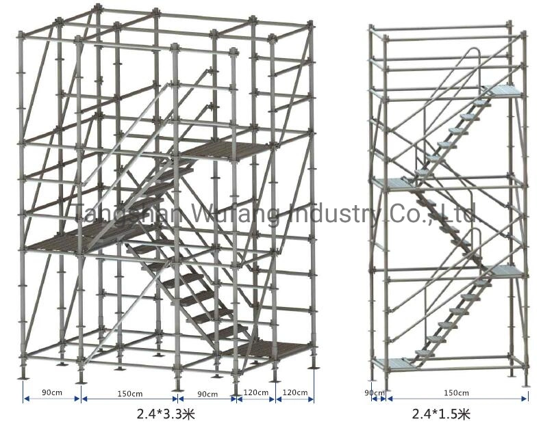 China Factory Steel Scaffold System Ringlock Scaffolding External and Internal Scaffolding